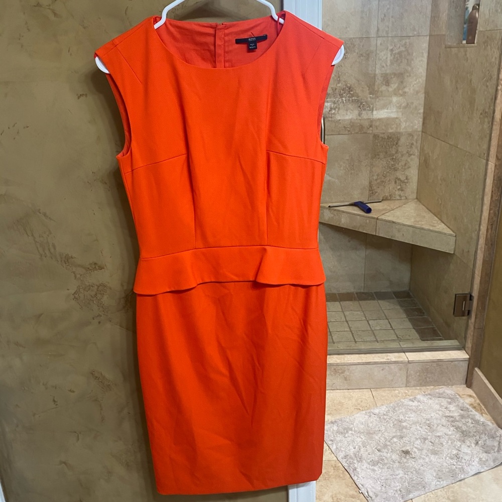 Red Never Worn Hugo Boss Dress